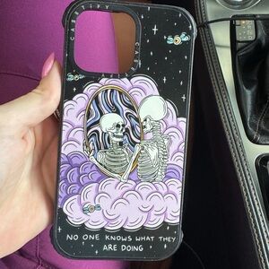 Casetify Skeleton Mirror Case - Black and Purple